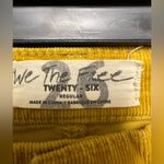 Free People  mustard raw hem corduroy jeans Photo 3