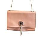 Badgley Mischka Taupe/Blush Metal Fringe Crossbody Bag for Women Photo 6
