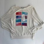Wildfox  Pop Americana Flag Print Sweatshirt Size Medium NWT Photo 2