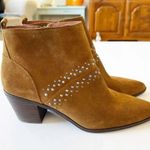 Lucky Brand  Brown Suede Studded Ankle‎ Boot Latinia Size 9.5 Coastal Cowgirl Photo 13
