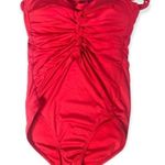 Apt. 9  Red Halter Neck Braided One-Piece Swimsuit Photo 73