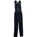 Alice + Olivia Women's Black Hiloti Cross Back Silk Blend Jumpsuit Size 2 Photo 2