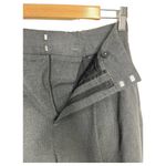 ZARA Pants Womens 4 Pleated Slacks Slash Pocket Stretch Waist Band Career Gray Photo 10