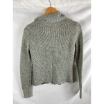 CAbi Square Stitch Cardigan Sweater Grey Black XS Photo 3