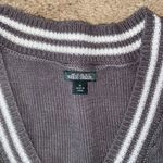 Wild Fable NWOT Grey and White Striped Sweater Vest Photo 2