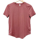 Lululemon Speckled Mauve Short Sleeve T Shirt Sz 4 Photo 0