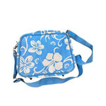 Roxy  vintage Blue & White Floral Print Crossbody Straps Suitcase lunchbox Photo 3