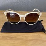 Balmain  BL2507 Round Sunglasses in White Acetate Cream Photo 11