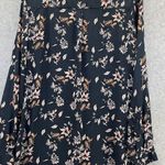 Cotton On Women's Button Down Blouse Black Floral Long Sleeve Medium Photo 1