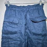 Magaschoni magashoni navy linen pants jogger cargo minimal career natural quite Luxury boho Photo 1