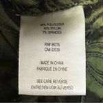 Samuel Dong Zippered Blazer Jacket Ruffled Taffeta Textured Green Size Small Photo 3