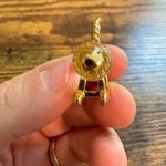 Swavorski VTG Lencia Austria Star Collection Swarovski Crystal Gold Plated Rocking Horse Photo 4