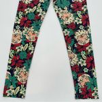 LuLaRoe  Christmas Leggings Santa Faces Holiday‎ One Size Photo 7