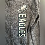 NFL Philadelphia Eagles Gray Marled  Team Apparel Full Zip Hoodie Sz L Photo 1