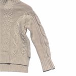 Tahari Cream Cable Knit Lambs Wool Sweater Photo 4
