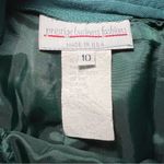 Vintage 80s Prestige Green Pleated Wool Blend Midi Skirt Womens Size 10 Pockets Photo 4