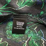 Torrid ‎ Floral Print Metallic Thread Babydoll Peasant Top Photo 7