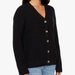 Hudson Jeans Hudson Los Angeles heavy black knit cardigan M Photo 2