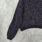 Sanctuary Purple Chunky Crop Coquette Pullover Soft Y2K Cozy Chenille Sweater XS Photo 4