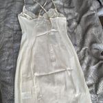 She's So Irresistible NEW Sexy Satin Cream Intimate Wear See Through Lingerie Dress Sz L Tan Size L Photo 9
