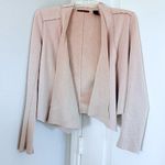 BKE Beige Open Front Draped Jacket Flyaway Cardigan RED BY Sz XS Photo 2