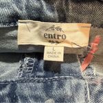 Entro braided rope waist wide leg jeans size L NWT denim pants light blue Photo 5