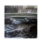 B Brentano Made In Italy Black and Silver Monogram Handbag Photo 8