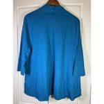 Fresh Produce Cardigan Sweater Large Beachy Coastal Grandma Lightweight Blue Photo 3