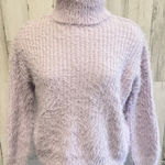 Main Strip Mink blend Turtleneck Sweater Lilac Preppy Cozy pastel quiet luxury very soft Photo 0