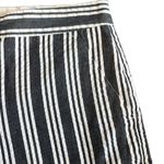 Club Monaco  Medium Gray White Stripe Seersucker Scallop Hem Flat Front Shorts Photo 2