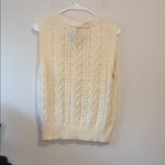 Princess Polly  L/XL Women's Cream Cable Knit Sweater Vest Photo 3