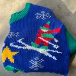 Amanda Smith Vintage  Ski Ugly Christmas Sweater Knit Women’s Sz S Multicolor Photo 13