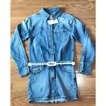 Retrofête  River Denim Button-Front Mini Dress Size XS Photo 8