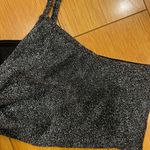 Divided Silver XL short cinched bust romper Photo 2