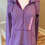 Tangerine Hoodie Pullover Deep Raspberry Zip Up Long Sleeve New Small Photo 1