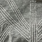 Miss Me Vintage  Lace Tee Top Gray Beaded V-Neck Photo 4