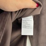 American Eagle Velvet Bodysuit Top Size Large‎ Scoop Neck Long Sleeve Brown Photo 5