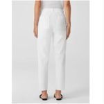 Eileen Fisher Cotton Hemp Tapered Chino Trouser Pant in White Sz 22 Plus Size Photo 7