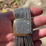 Two Tone Magnetic Rhinestone Bracelet Photo 10