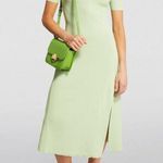 Maje Tie-Back Midi Dress in Green, Size EU 38/ US M, New w/Tag $415 Photo 15