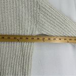 NWT Hooked Up V Neck Knit Cropped Long Sleeve Sweater XL Beige White Photo 4