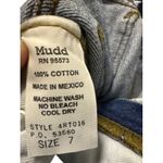 Mudd Women's Cotton Jeans Size 7 Flare Leg Blue Vintage Style Photo 7