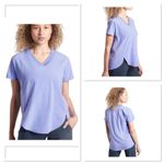 Athleta Zephyr Vneck Tee Size XS Periwinkle Blue Short Sleeve Tunic Lightweight Photo 1