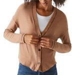Michael Stars  Noah Cardigan with Stitching in Camel Size: S NWT Photo 3