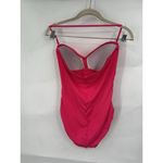La Blanca  Sweetheart Neck Ruched Halter One Piece Bathing Suit Coral Pink 10 Photo 1