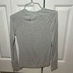 Aerie Offline by  Thumbs-up Ribbed Long Sleeve Grey Photo 3