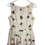 Women's Multicolor Butterfly Cocktail Sleeveless‎ Midi Tea Cottage Summer Dress Size M Photo 2