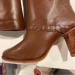 Vintage 70’s boho western Stevie Nicks festival camel leather Brazil boots Brown Size 6.5 Photo 2