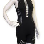 Laniah Cutout Romper Black Photo 4