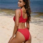 Berlook Red Jacquard O Photo 5